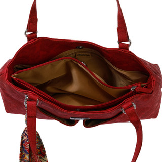 Thumbnail 2: MULTISAC Shoulder Tote with Scarf Accent 