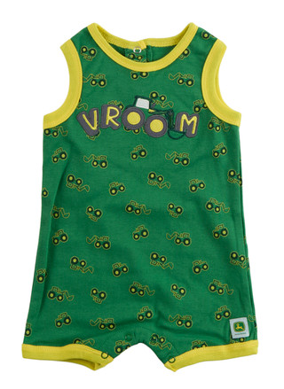 Thumbnail 1: BENTEX Baby Boy's Vroom Print Romper 