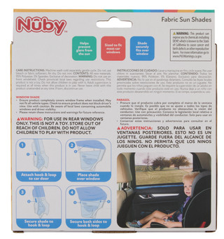 Thumbnail 2: Nuby 2 Pk Fabric Sun Shades 