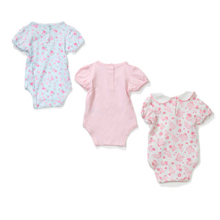 Thumbnail 2: SHABBY CHIC Baby Girls 3 Pk Floral Paisley Onesie Set 