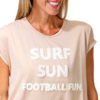 Thumbnail 2: Magical Season Women's Short Sleeve Surf, Sun & Football Top 
