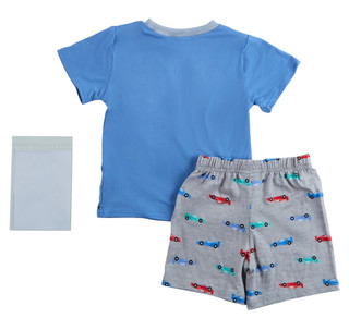 Thumbnail 3: Cutie Pie Baby Toddler Boys 3 Pc Pajama Shorts Set 