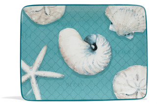 Thumbnail 2: Certified International Ocean View Rectangle Serving Platter 