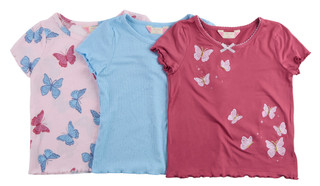 Thumbnail 1: Btween Girls 3 Pk Short Sleeve Tops 