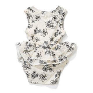 Thumbnail 2: RACHEL ZOE Baby Girls 3 Pc Floral Onesie Set 