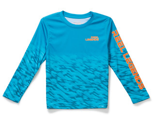 Thumbnail 1: REEL LEGENDS Boys Long Sleeve Digital Mahi UPF Shirt 