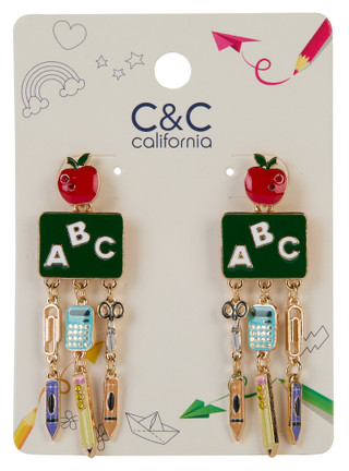 Thumbnail 1: C&C California Back-to-School ABC Earrings 