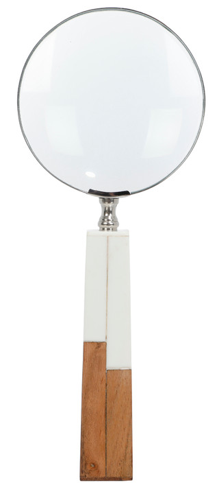 Thumbnail 2: Sagebrook Home 10 In Two Tone Magnifying Glass 