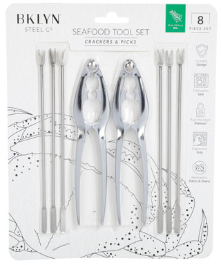 Thumbnail 1: Bklyn Steel Co. 8 Pc Seafood Tool Set 