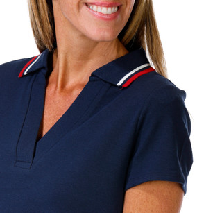 Thumbnail 2: Cable & Gauge Studio Women's Short Sleeve Polo Shirt 