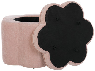 Thumbnail 2: Crestview Chenille Flower Ottoman 