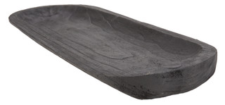 Thumbnail 2: Home Essentials 26x9 Oval Wood Tray 