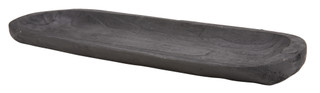 Thumbnail 1: Home Essentials 26x9 Oval Wood Tray 