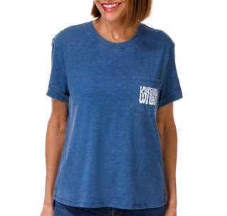Thumbnail 1: REEL LEGENDS Women's Short Sleeve Relaxed Pocket Graphic Tee 