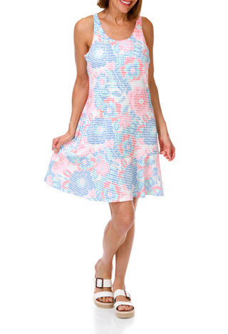Thumbnail 1: REEL LEGENDS Women's Sleeveless Active Pucker Dress 