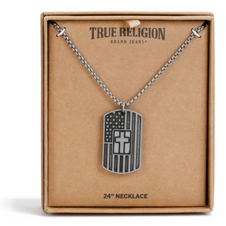 Thumbnail 1: True Religion Men's American Dog Tag Necklace  