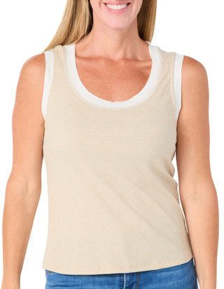 Thumbnail 1: BUNULU Women's Ribbed Knit Tank Top 