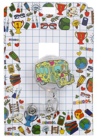 Thumbnail 1: Magic School Bus Badge Holder 