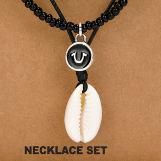 Thumbnail 3: True Religion Pookah Shell Layered Necklace Set 