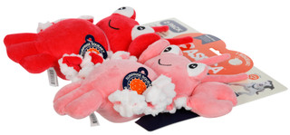 Thumbnail 2: ASPCA 2 Pk Squeak & Tug Lobster Dog Toys 