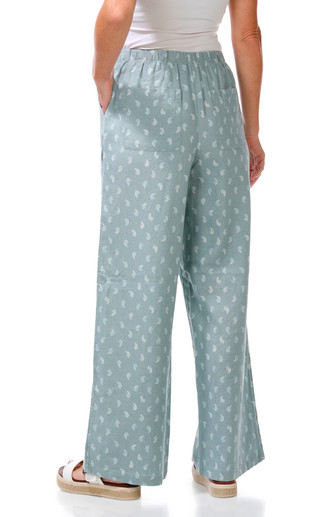 Thumbnail 3: Pink Rose Juniors Floral Wide Leg Pants 