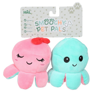 Thumbnail 1: Smoochy Pet Pals 2 Pk Octopus Pet Toys 