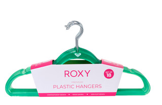 Thumbnail 1: ROXY 18 Pk Slim Plastic Hangers 