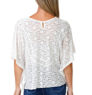 Thumbnail 3: Democracy Women's Short Sleeve Lace Top 