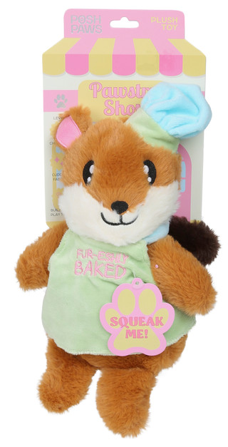 Thumbnail 1: Posh Paws Plush Squirrel Pet Toy 