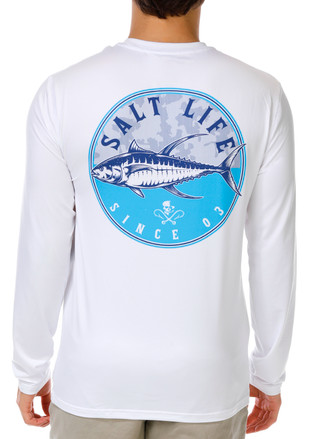 Thumbnail 4: Salt Life Men's Outdoor Long Sleeve Graphic Tee 