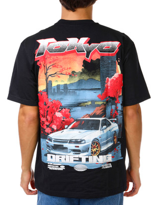 Thumbnail 2: RGSTR Men's Tokyo Drifting Heavyweight Graphic Tee 