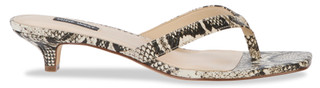 Thumbnail 4: NINE WEST Women's Cassa3 Snake Print Slides 