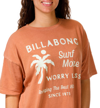 Thumbnail 2: BILLABONG Juniors Surf More Worry Less Tee 