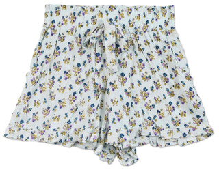 Thumbnail 1: Angie Juniors Ruffled Shorts with Bow at Waist 