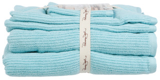 Thumbnail 2: Panama Jack 6 Pc Cotton Ribbed Texture Bath Towel Set 