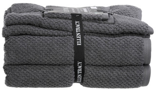 Thumbnail 2: Ellen Tracy 6 Pc Cotton Popcorn Texture Bath Towel Set 