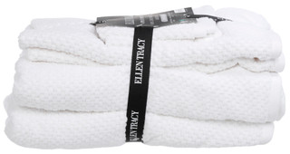 Thumbnail 2: Ellen Tracy 6 Pc Cotton Popcorn Texture Bath Towel Set 