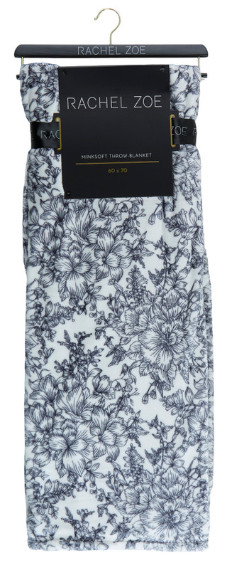 Thumbnail 1: RACHEL ZOE Floral Minksoft Throw Blanket 