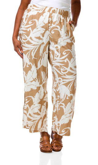 Thumbnail 1: CHLOE + JASMINE Women's Plus Floral Print Pants  