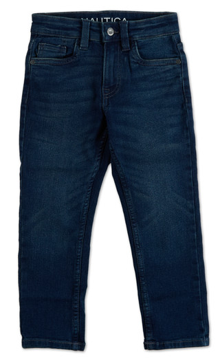 Thumbnail 1: Nautica Little Boys 5 Pocket Stretch Straight Fit jeans 