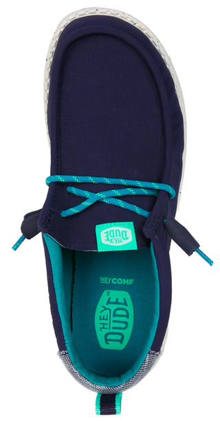 Thumbnail 3: Hey Dude Boys Wally Mini Ripstop Shoes 