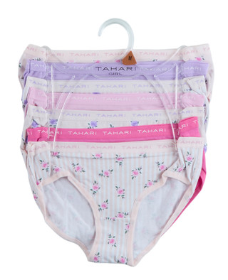 Thumbnail 1: Tahari Girl's 7 Pk Primrose Hipster Underwear 