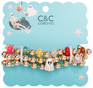Thumbnail 1: C&C California 3 Pk Summerween Charm Bracelets 