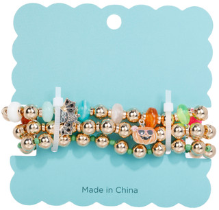 Thumbnail 2: C&C California 3 Pk Summerween Charm Bracelets 