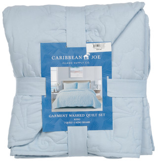 Thumbnail 2: Caribbean Joe King Size 3 Pc Quilt Set  