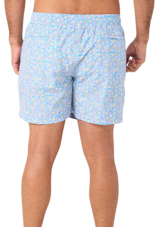 Thumbnail 2: Southern Tide Men's Floral Print Swim Shorts 