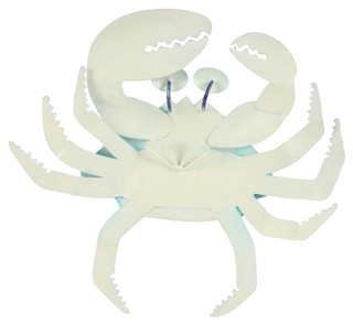 Thumbnail 2: Ti Designs 11 In Blue Metal Crab Wall Art 