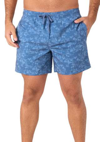 Thumbnail 1: Southern Tide Men's Tropical Print Swim Shorts 