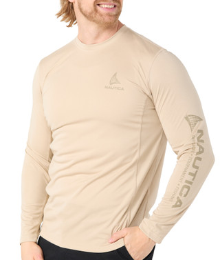 Thumbnail 1: Nautica Men's Outdoor Long Sleeve Performance Shirt 