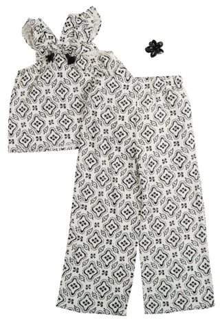 Thumbnail 2: B TWEEN Big Girls Coordinated Top and Wide Leg Pant Set 